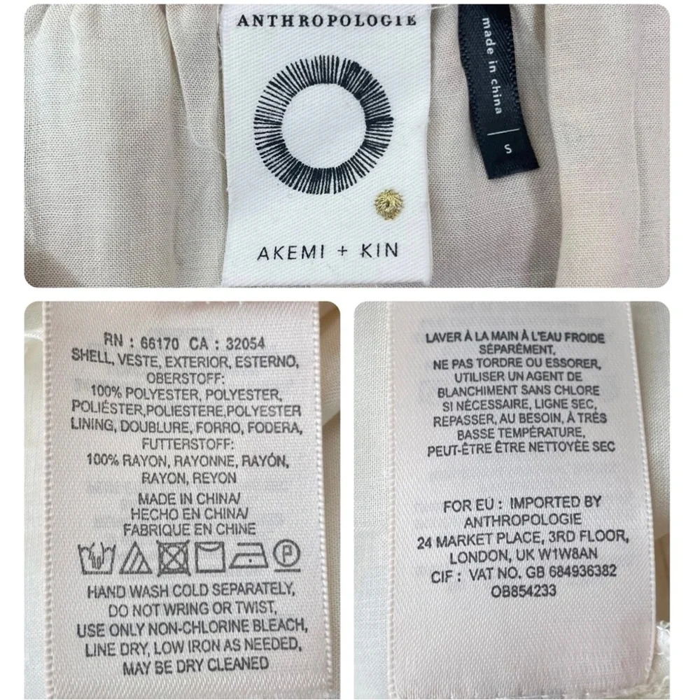 NWT Anthropologie Akemi + Kin Laurel Canyon Pleated Midi Skirt Size Small